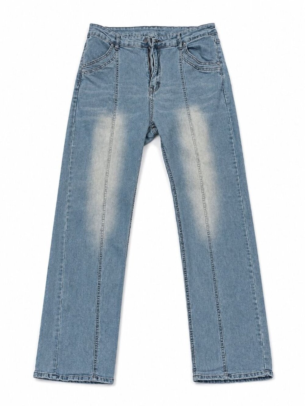 Women's Medium Wash Bootcut Jeans XXL Stretch Denim Casual Five Pocket Pants